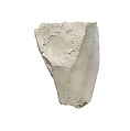 Knee with garment, pleats, Indurated limestone