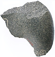 Left shoulder and chest with cartouches of Aten, Diorite