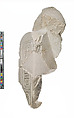 Head of Akhenaten with back pillar inscribed with Aten names, Indurated limestone