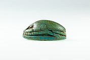 Scarab of an Official, Blue glazed steatite