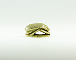 Scarab with Inscription Referring to Osiris, Light greenish stone