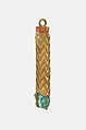 Cylindrical pendant, Gold, copper alloy