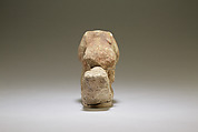 Model boat with hippopotamus, Limestone, paint