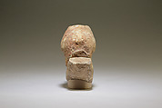 Model boat with hippopotamus, Limestone, paint