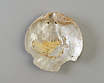 Shell Inscribed with the Cartouche of Senwosret I, Shell (Marine), nacre