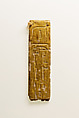 Tablet Amulet, Wood, gold leaf