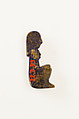 Seated man inlay, Lapis