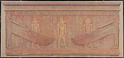 Facsimile of the south side of the sarcophagus of King Haremhab, Lancelot Crane  British, Tempera on Paper