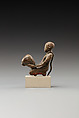 Statuette of a cult attendant with a jar, Bronze or cupreous alloy