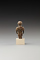 Statuette of a cult attendant with a jar, Bronze or cupreous alloy