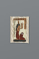 Cartonnage panel, Wood, paint