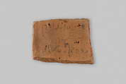 Ostracon, Pottery, ink