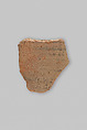 Ostracon, Pottery, ink