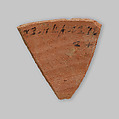 Ostracon, Pottery, ink