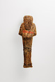 Viscera figure with human head (Imseti), Mud, wax