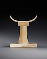 Headrest of Khentika, Travertine (Egyptian alabaster)