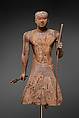 The Statue of the Official Mitry, Acacia, gesso, paint