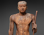 The Statue of the Official Mitry, Acacia, gesso, paint