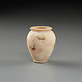 Jar, lug handles, squat, Limestone (pink)