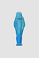 Uninscribed shabti from tomb of Nespekashuty, Faience