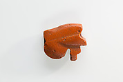 Wedjat eye amulet, Red jasper (?)