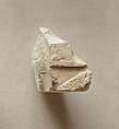Relief fragment from a row of vulture figures, Limestone, paint