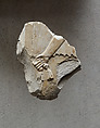 Relief of an attendant's hand holding a necklace - see 26.3.353-3, Limestone, paint