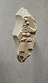 Relief of a hand with part of necklace - see 26.3.353-3, Limestone, paint