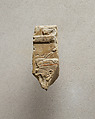 Relief of a woman with a hairpin - see 26.3.353-5, Limestone, paint