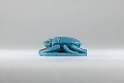 Winged Scarab, Faience