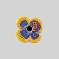 Pendant in the Shape of a Pomegranate Flower, Glass