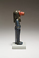 Funerary figure of Hapy, Glass, precious metal