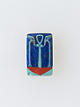 Inlay, ankh with was scepters, Glass