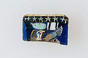 Inlay, falcon with spread wings, Glass