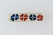 Inlay, row of rosettes, Glass