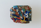 Inlay fragment, Polychrome glass