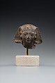 Head from the Statuette of a King, Basalt