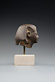Head from the Statuette of a King, Basalt