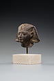 Head from the Statuette of a King, Basalt