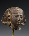 Head from the Statuette of a King, Basalt