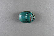 Scarab Inscribed With the Cartouches of Kashta and Amenirdis, Glazed steatite