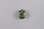 Scarab Inscribed with the Name Pedubaste (Pa-di-Bastet), Faience