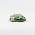 Scarab Inscribed for an Official, Glazed steatite