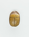 Scarab Inscribed for an Official, Brown glazed steatite