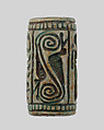 Cylinder seal, Green glazed steatite