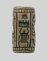 Cylinder seal, Green glazed steatite