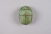 Scarab Inscribed with a Blessing Related to Bastet, Faience