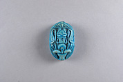 Ram-headed Scaraboid Inscribed with Blessing Related to Amun (Amun-Re), Faience ?