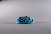 Ram-headed Scaraboid Inscribed with Blessing Related to Amun (Amun-Re), Faience ?