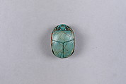Scarab Inscribed with a Blessing Related to Amun (Amun-Re), Faience